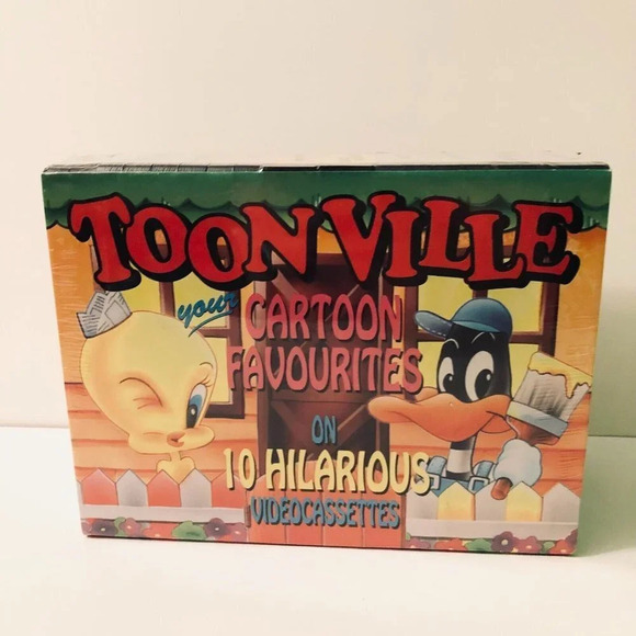 Vintage 1993 Toonville VHS Cartoon Favoirites 10 Tapes Casper Superman Bug Bunny - Picture 3 of 11